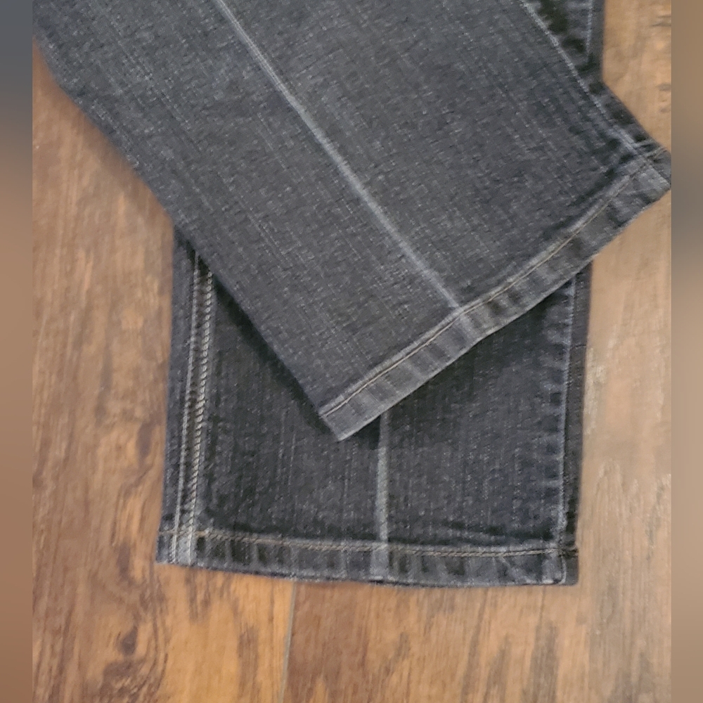 Ry Aizerse Jeans Sz 16 Womens Bootcut 2 Toned Dark Wash Crystal Embellished - Picture 6 of 9